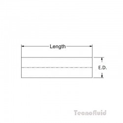 Tubo da 70 mm in alluminio